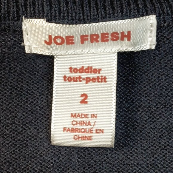 Joe Fresh Navy Pullover Knit Sweater with Dog Feature Size: Toddler 2 - Picture 4 of 5